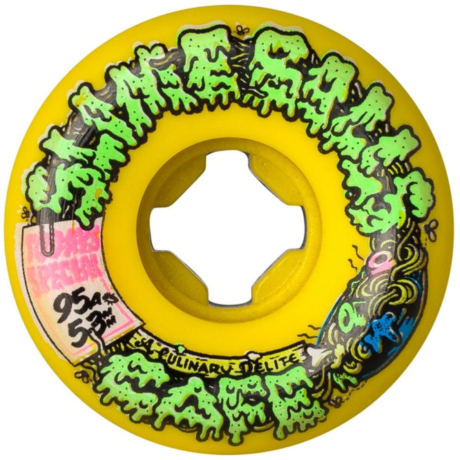 Double Take Cafe Vomit Mini 95a Yellow 53mm Skateboard Wheels