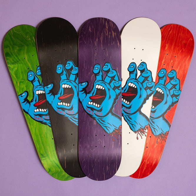 Screaming Hand Purple 8.375" Skateboard Deck