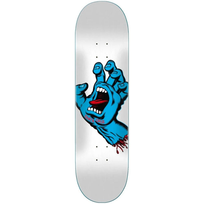 Screaming Hand White 8.25" Skateboard Deck