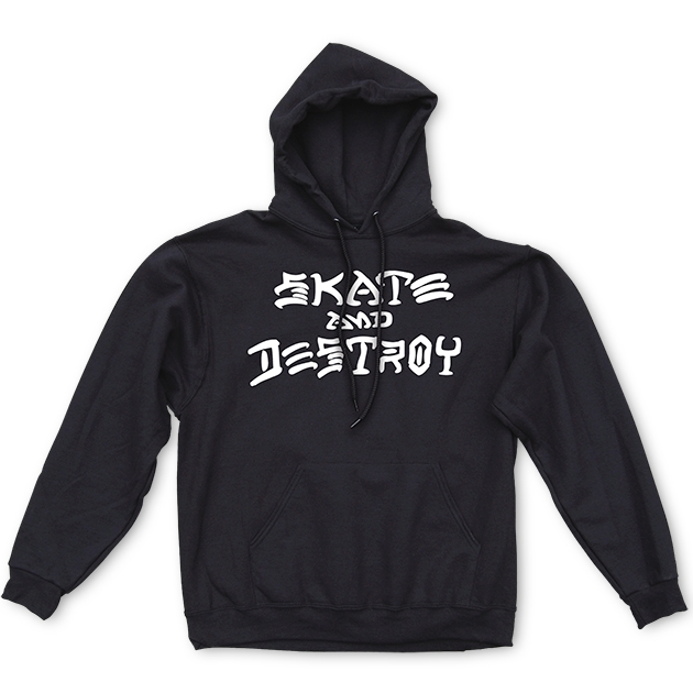 Thrasher Skate and Destroy hoodie black