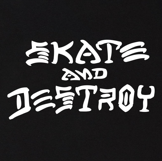 Skate and Destroy Hoodie Black