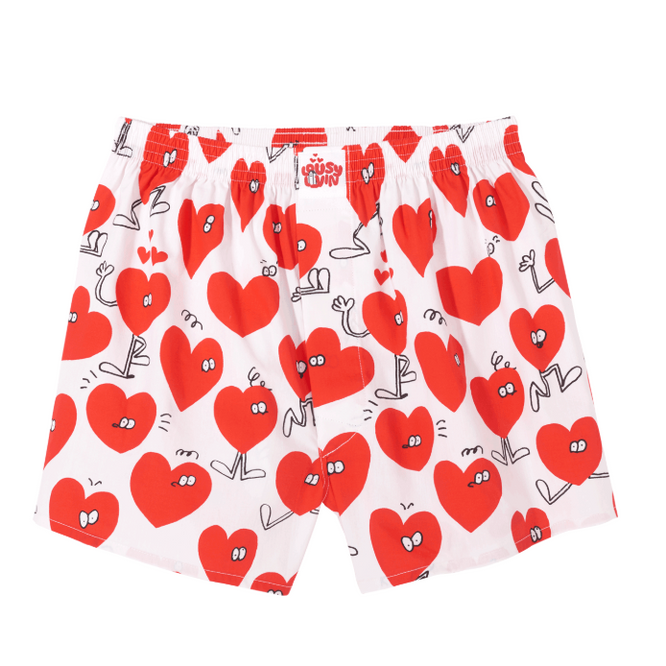 Boxer shorts Valentines White