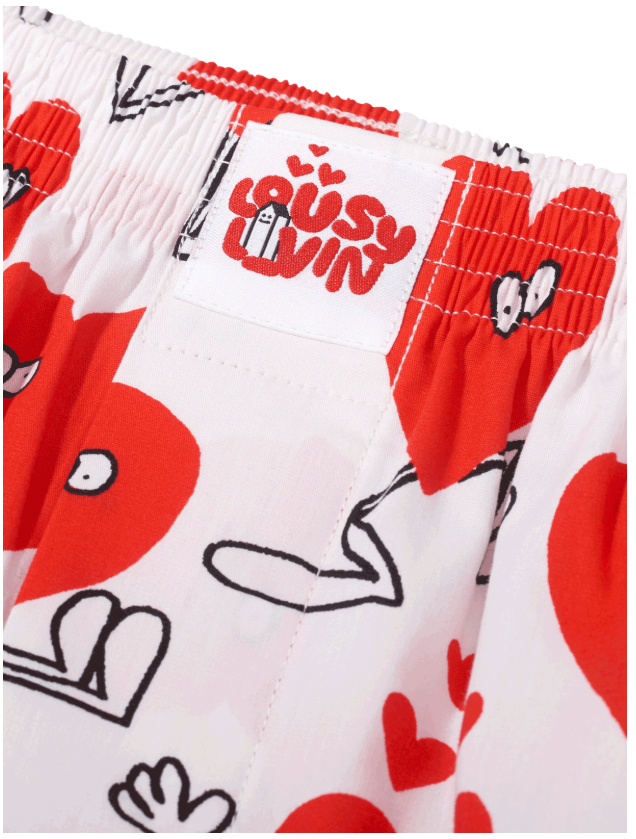 Boxer shorts Valentines White