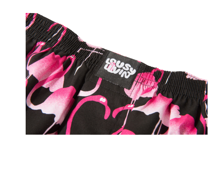 Boxershorts Lousy Flamingo Black/blue 2pack