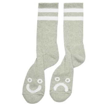 Happy Sad Socks Heather Grey