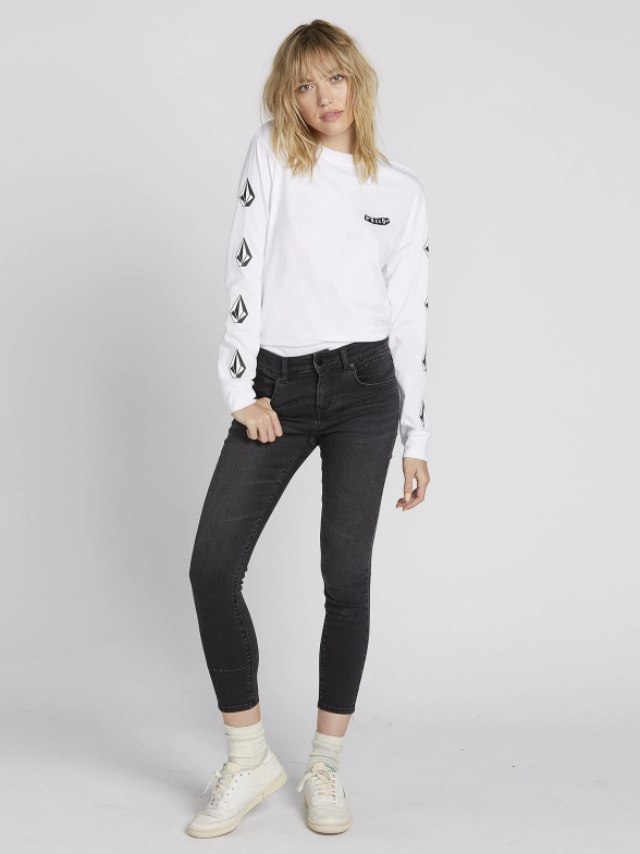 Womens Rockout III Skinny Denim Vintage Black