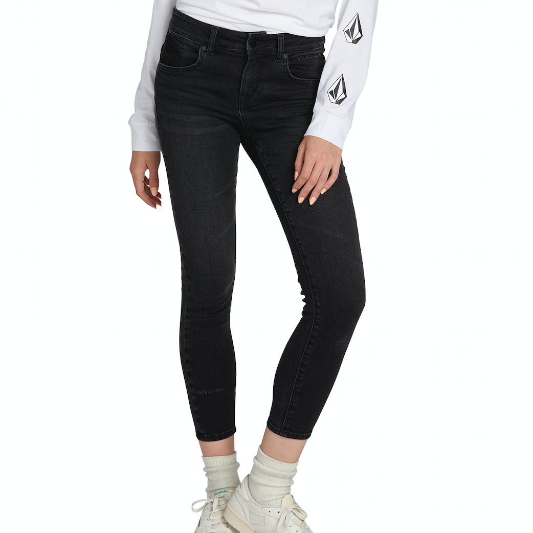 Womens Rockout III Skinny Denim Vintage Black