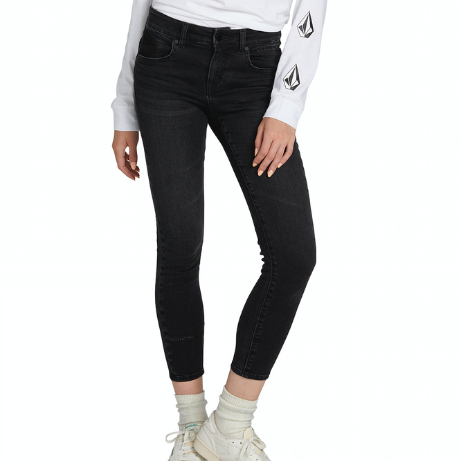 Womens Rockout III Skinny Denim Vintage Black