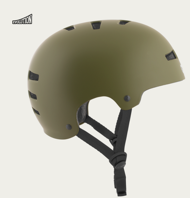 Evolution Solid Colors Satin Olive Helmet