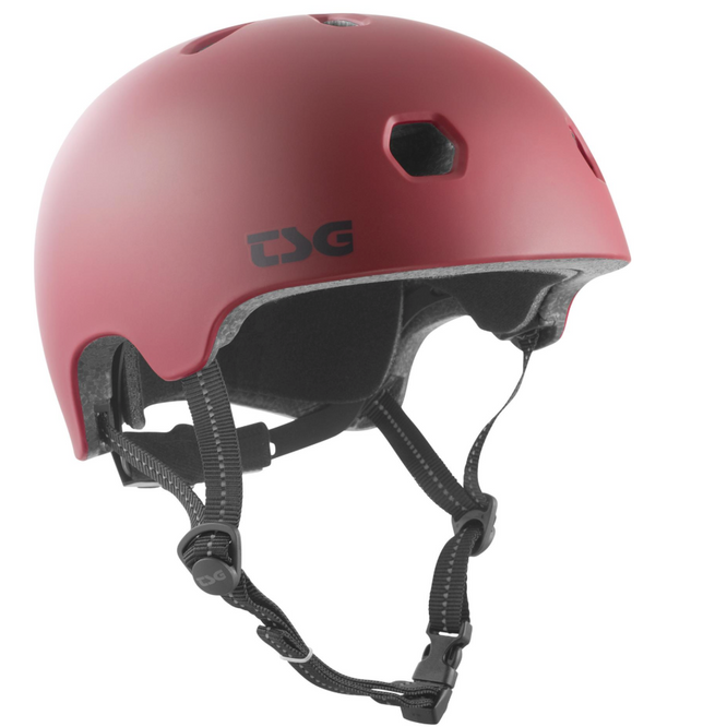 Casque Meta Solid Color Satin Oxblood