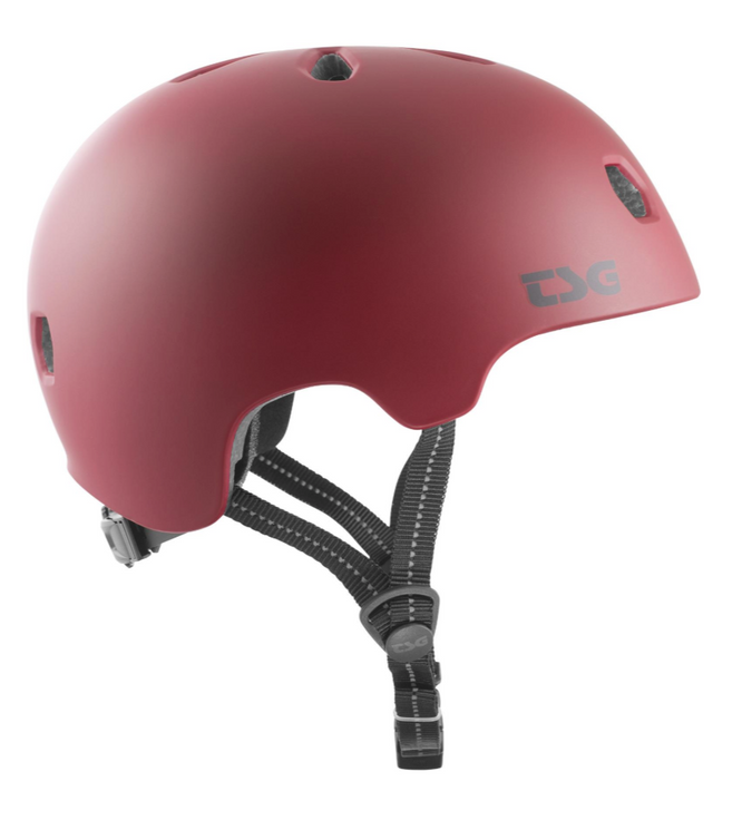 Casque Meta Solid Color Satin Oxblood