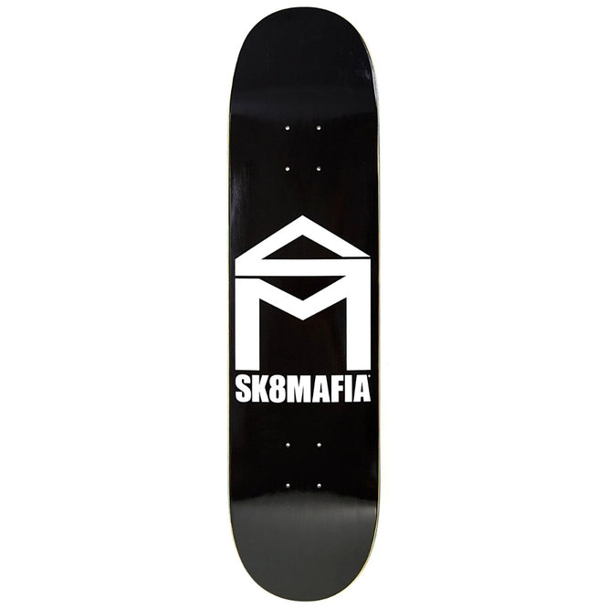 House Logo 8.0" Black Skateboard Deck