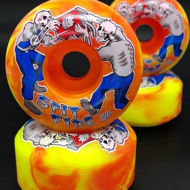 Firefight Swirl Classic 99a 56mm Orange/Jaune Roues de Skateboard