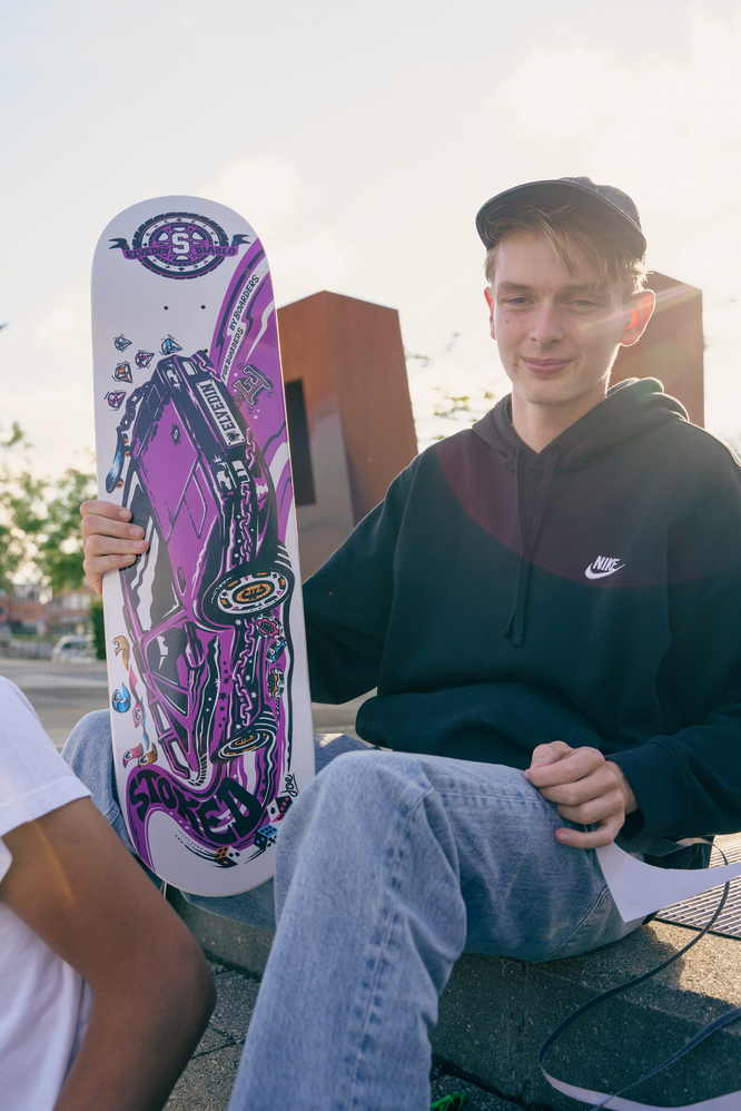 Planche de skateboard Stoked Elvedin Diablo Purple