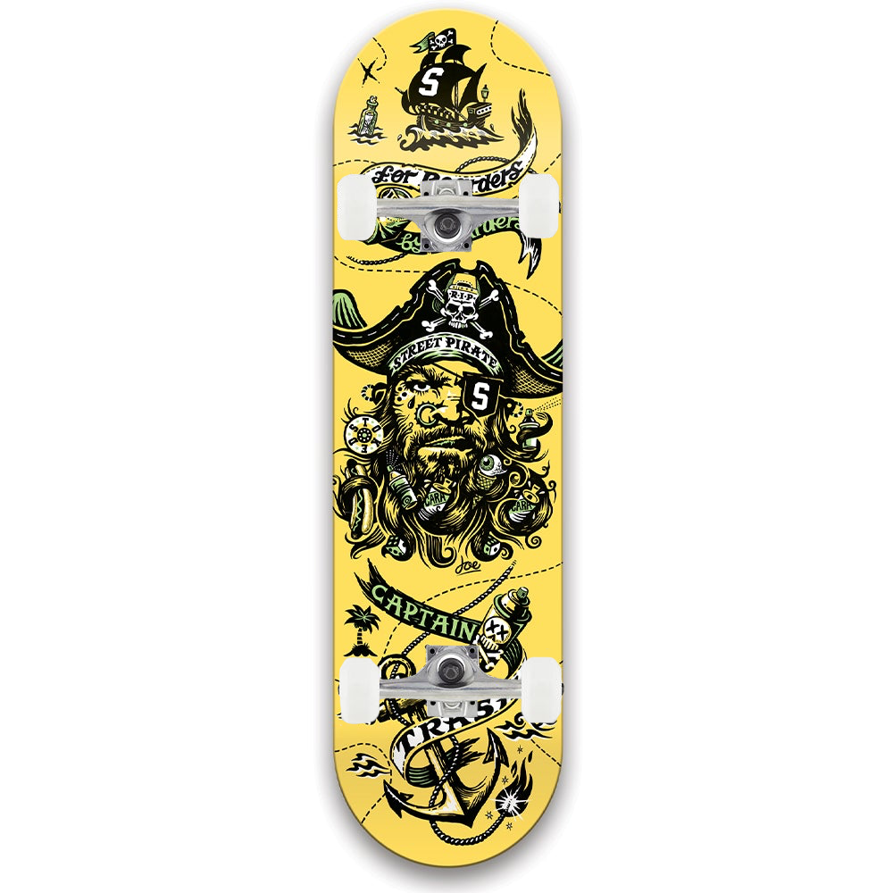 Captain Trash Yellow Complete Skateboard