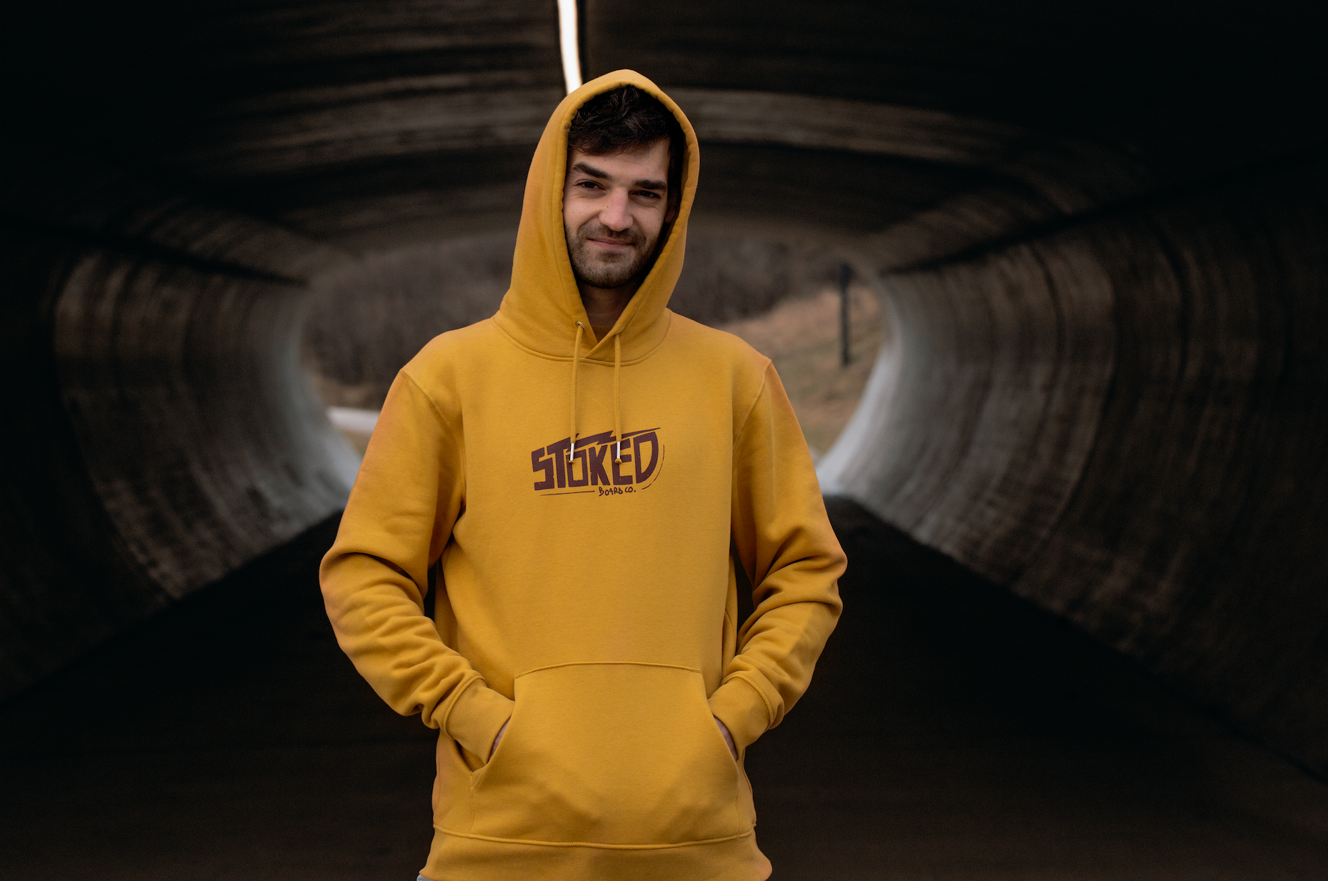 Kids Electric Hoodie Ochre