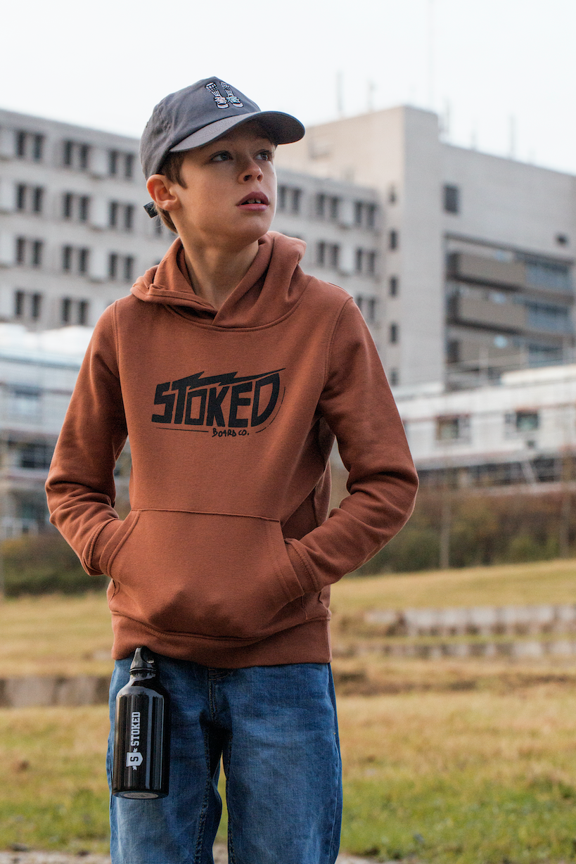 Kids Electric Hoodie Ochre