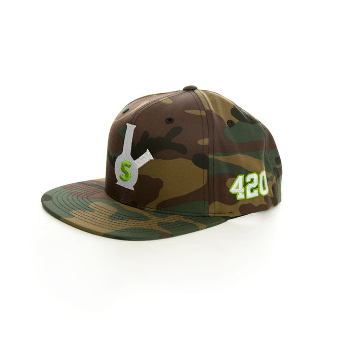 420 Snapback Cap Camo