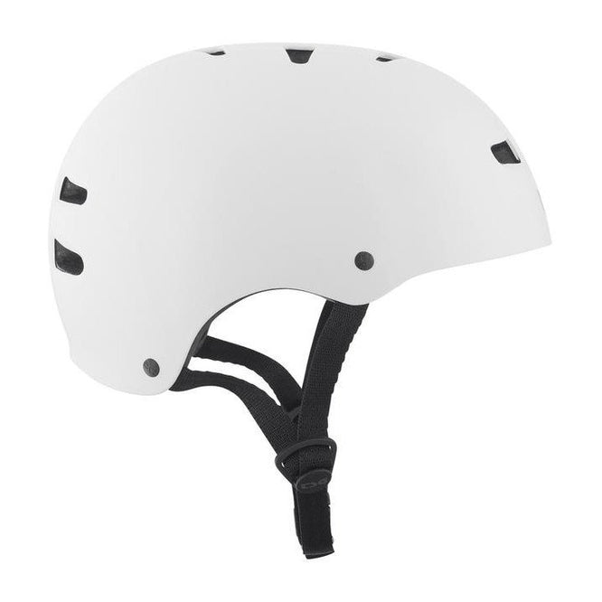 Skate/Bmx Solid Color Injected White Helmet