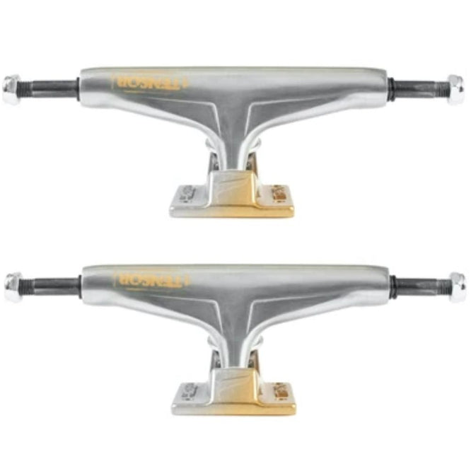 Chassis de skateboard en aluminium Stencil Mirror Raw/Gold Fade 5.25" Trucks