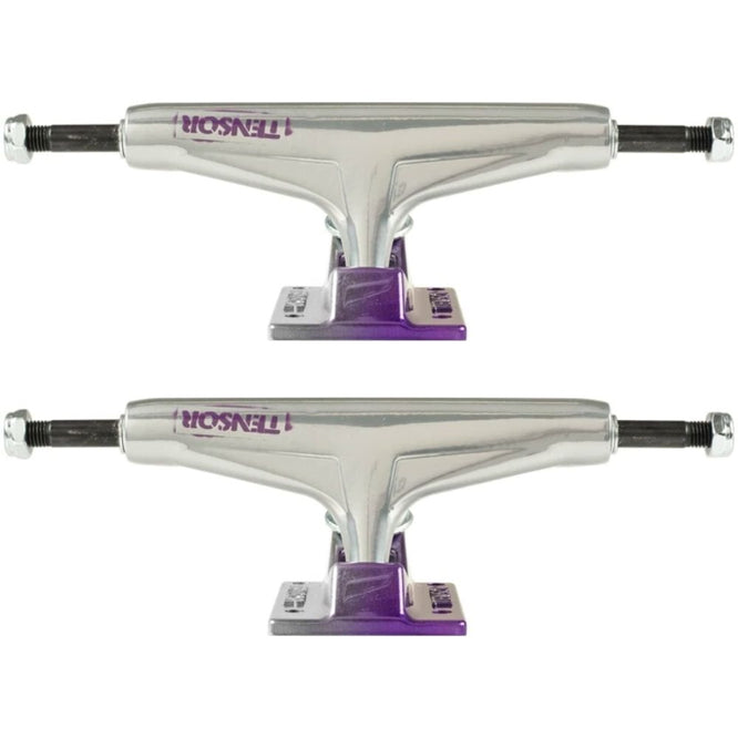 Chassis de skateboard en aluminium Stencil Mirror Raw/Purple Fade 5.25" Trucks