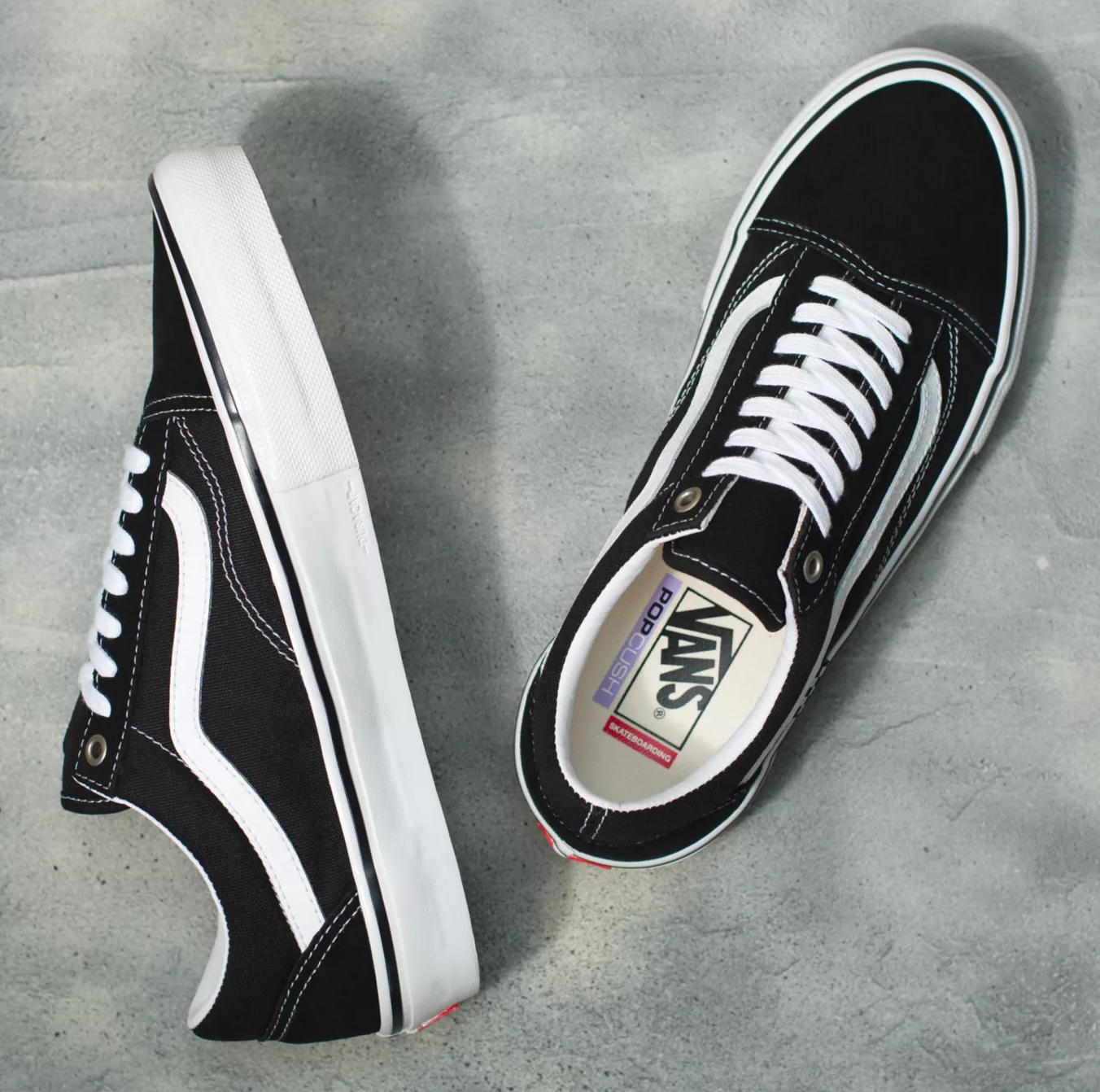 Skate Old Skool Black White Stoked Boardshop