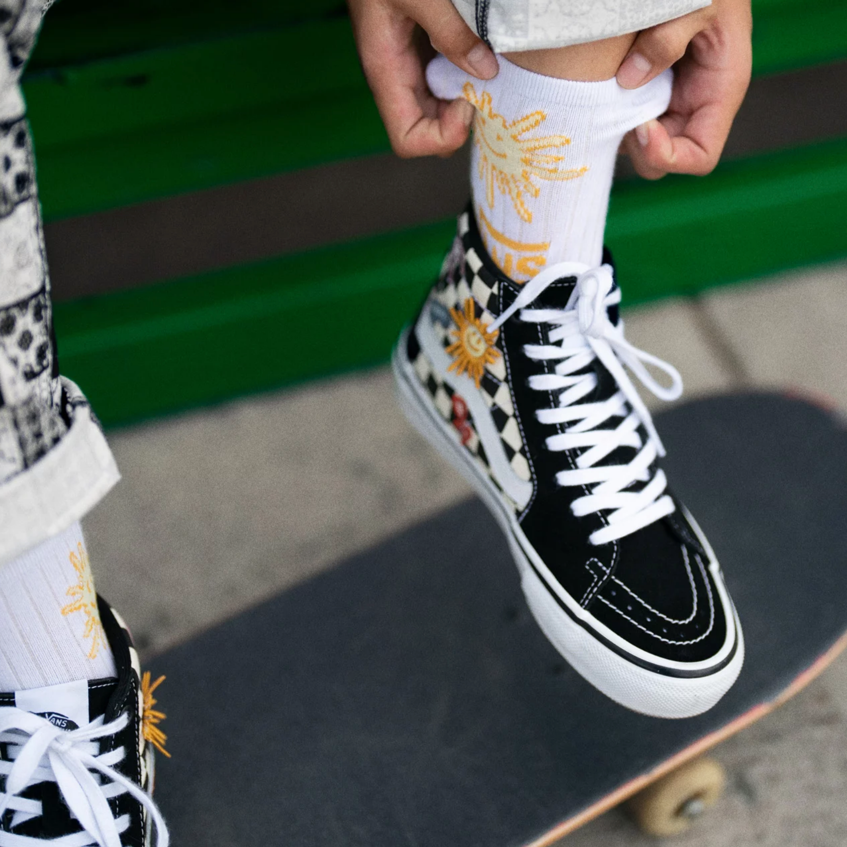 Skate Sk8 Hi Checkerboard