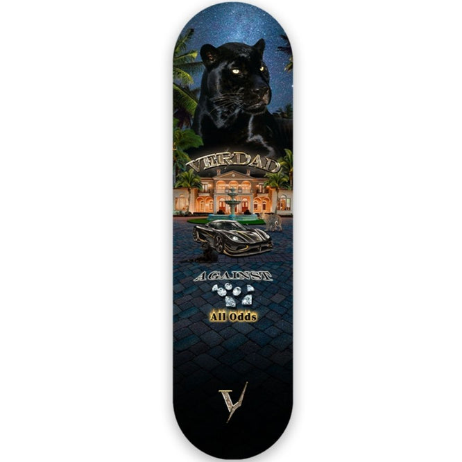 Against All Odds Black 8.375" Skateboard Deck