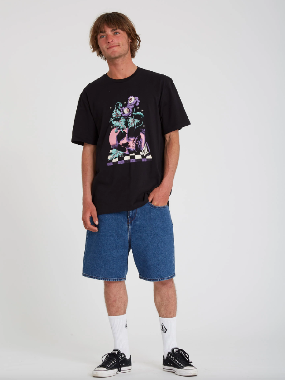 Volcom Billow Denim Short Oliver Mid Blue Stoked Boardshop