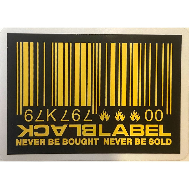 Barcode Sticker Yellow