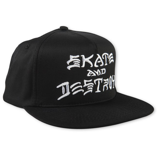 Skate And Destroy Snapback Black