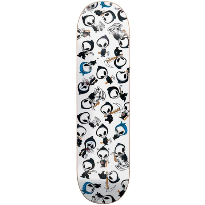 Papier peint "Reaper" blanc 7.75" Skateboard Deck