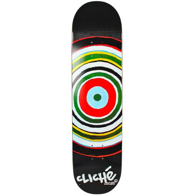 Painted Circle Multi 8.0" skateboard deck