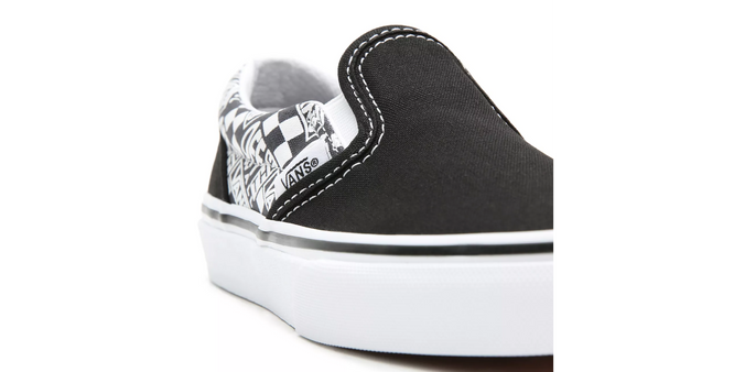 Kids Classic Slip-On Off The Wall Black/Asphalt