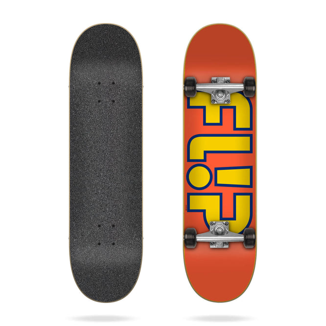 Team Outlined Orange 8.0" Complete Skateboard