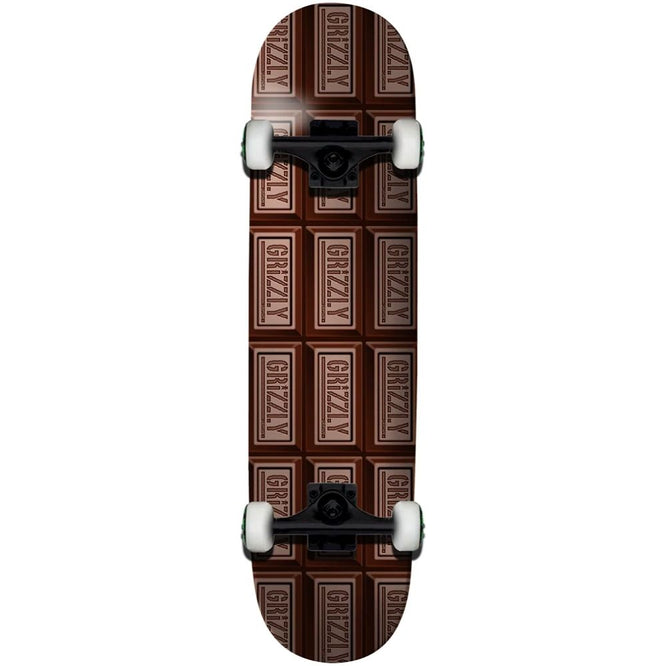 Chocolate Bar Brown 8.0" Complete Skateboard