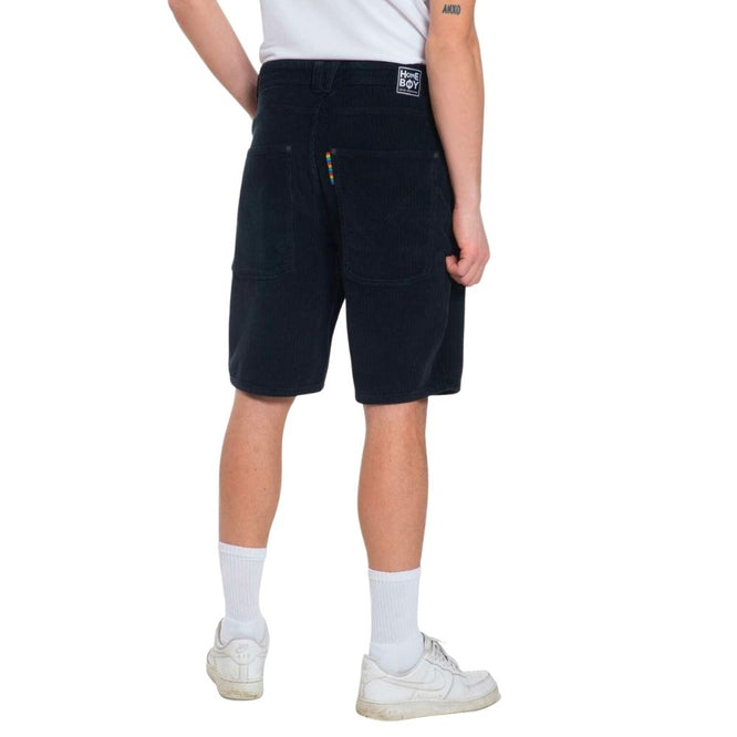 X-Tra Baggy Cord Shorts Schwarz