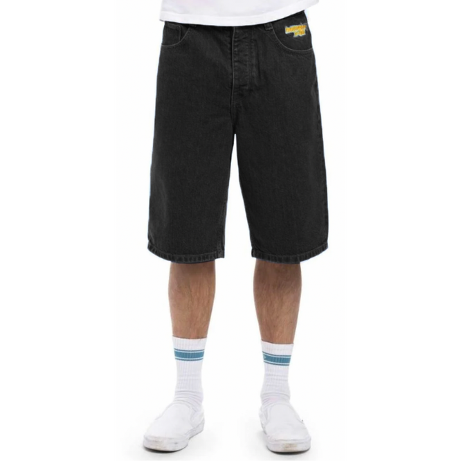 X-Tra Baggy Shorts Gewaschen Schwarz