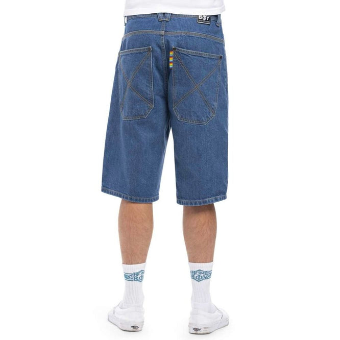 X-Tra Baggy Shorts Gewaschen Blau