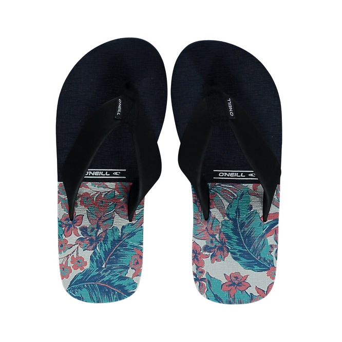 FB Imprint Pattern Flip Flop Weiß AOP