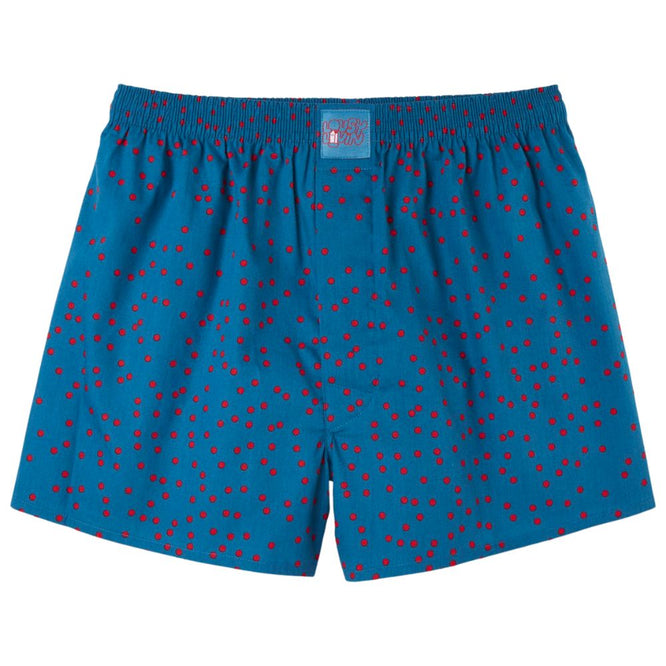 Dots Boxer Shorts Teal