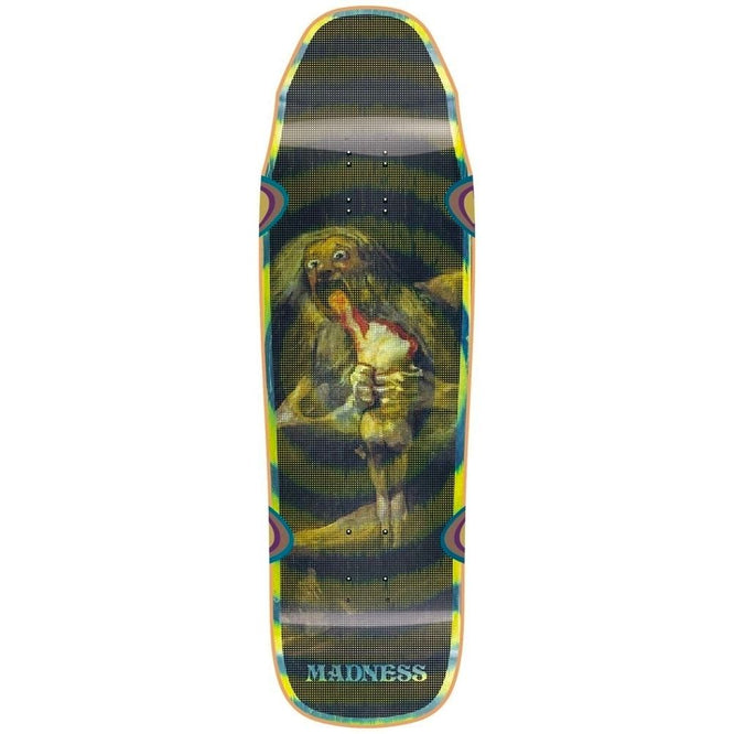 Halftone Son R7 Green Swirl 9.5" Skateboard Deck