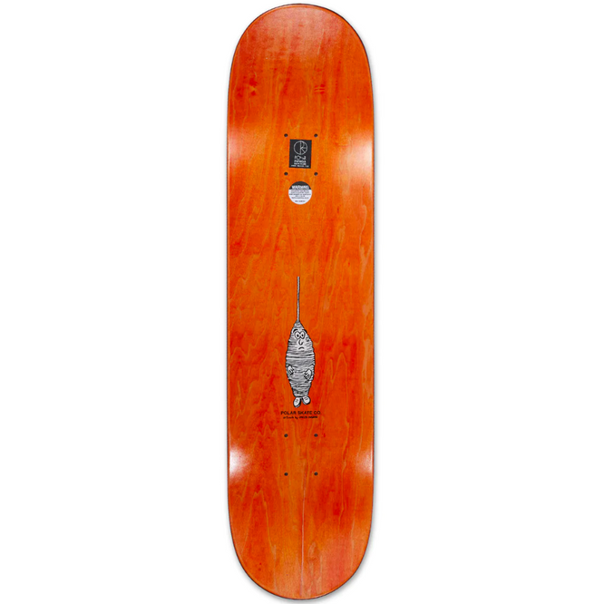 Oskar Rozenberg Spider King Orange 8.0". Skateboard Deck