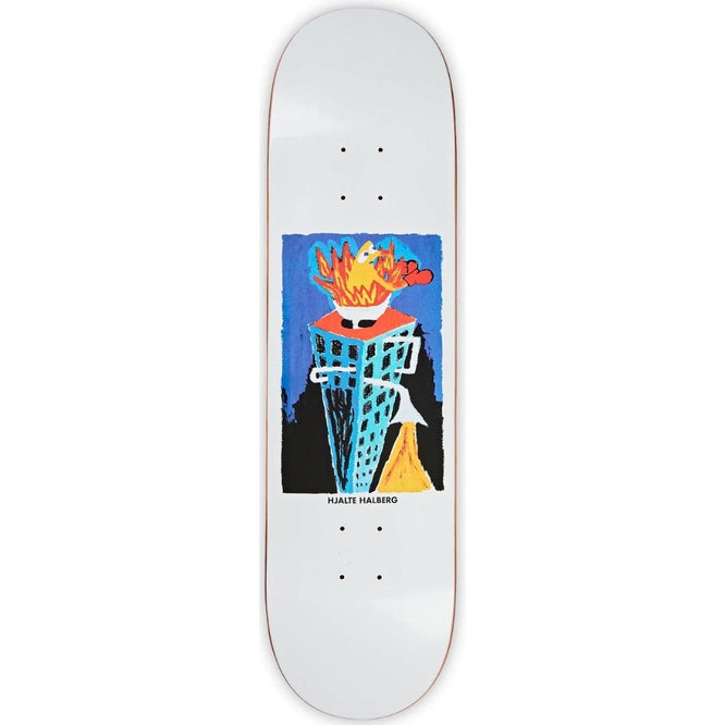 Halberg Burning Sink White 8.375" Skateboard Deck