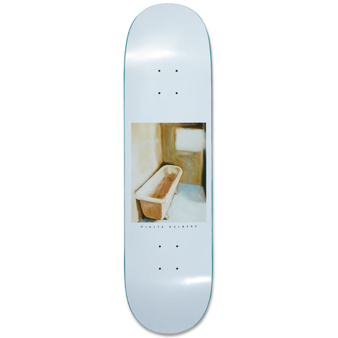 Hjalte Halberg Baignoire Blanche 8.375". Skateboard Deck