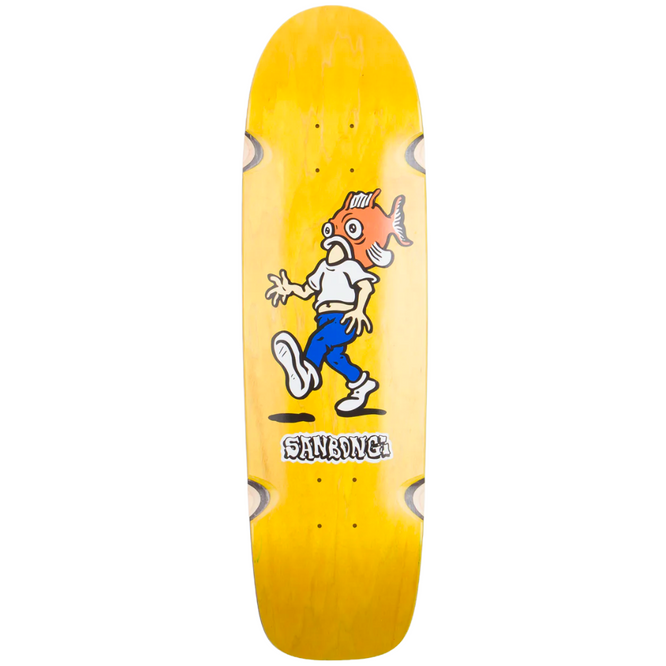 Shin Sanbongi Tête de poisson 8.75" WW Jaune Skateboard Deck