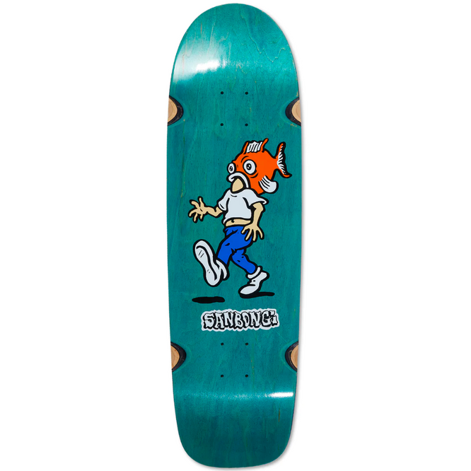 Shin Sanbongi Tête de poisson 8.75" WW Bleu Skateboard Deck