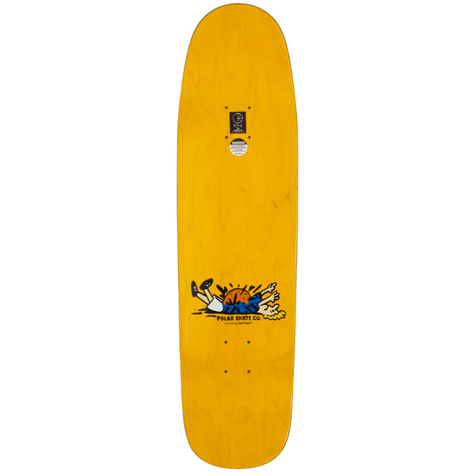 Modèle de basket-ball d'équipe jaune P9 8.625". Skateboard Deck