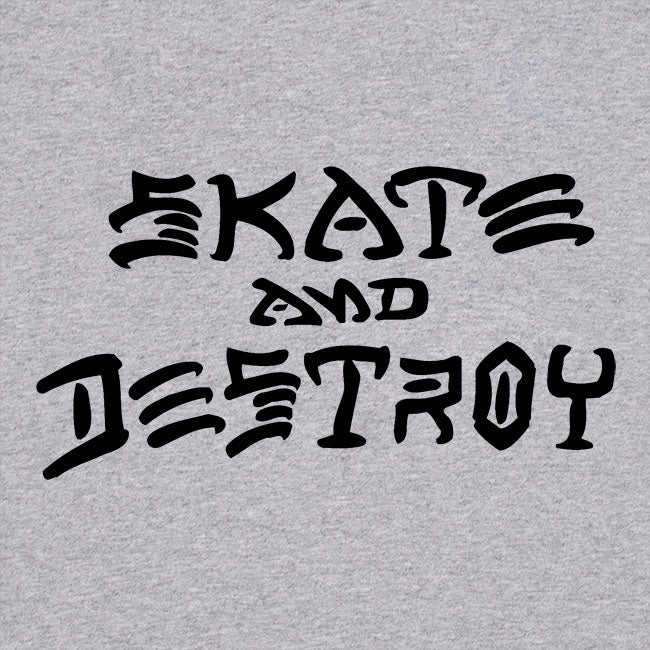 Skate and Destroy T-Shirt Grau
