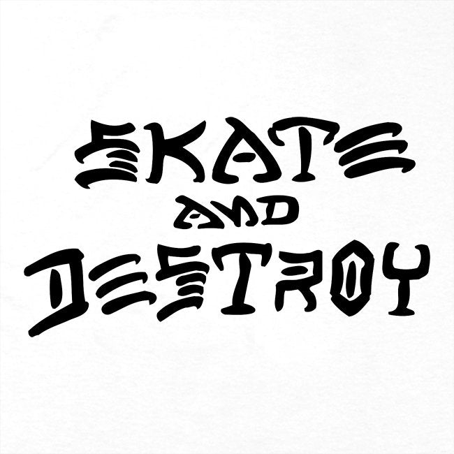 T-shirt Skate and Destroy blanc